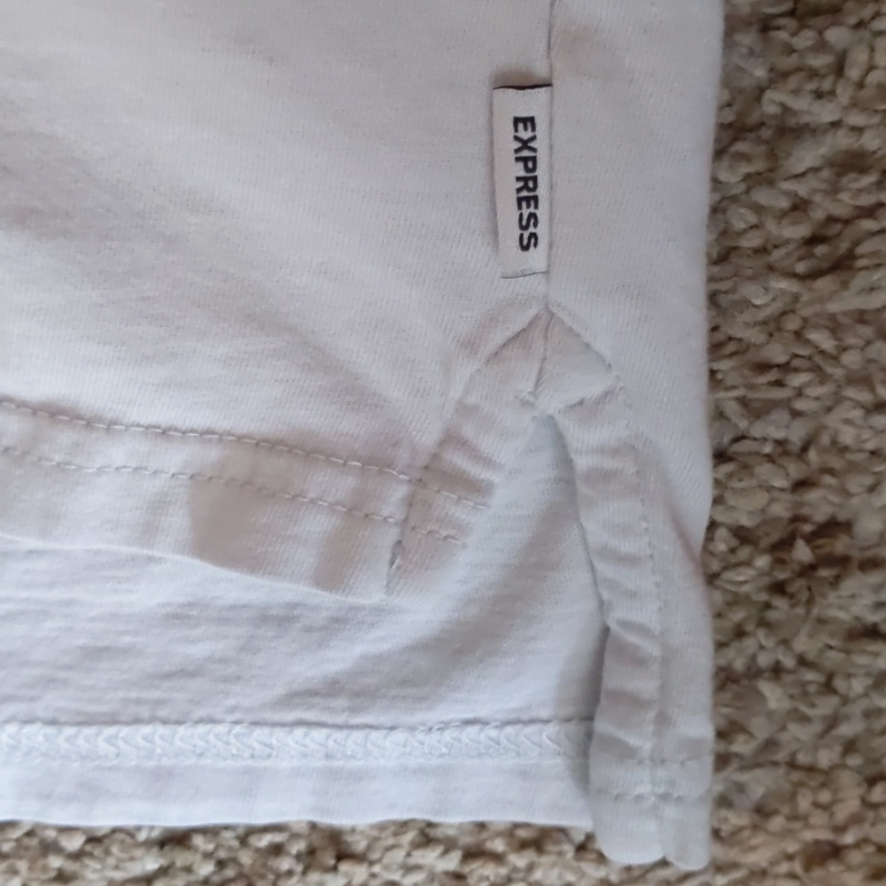 Express { EXP } Light Gray T-shirt . Size L - Picture 7 of 11